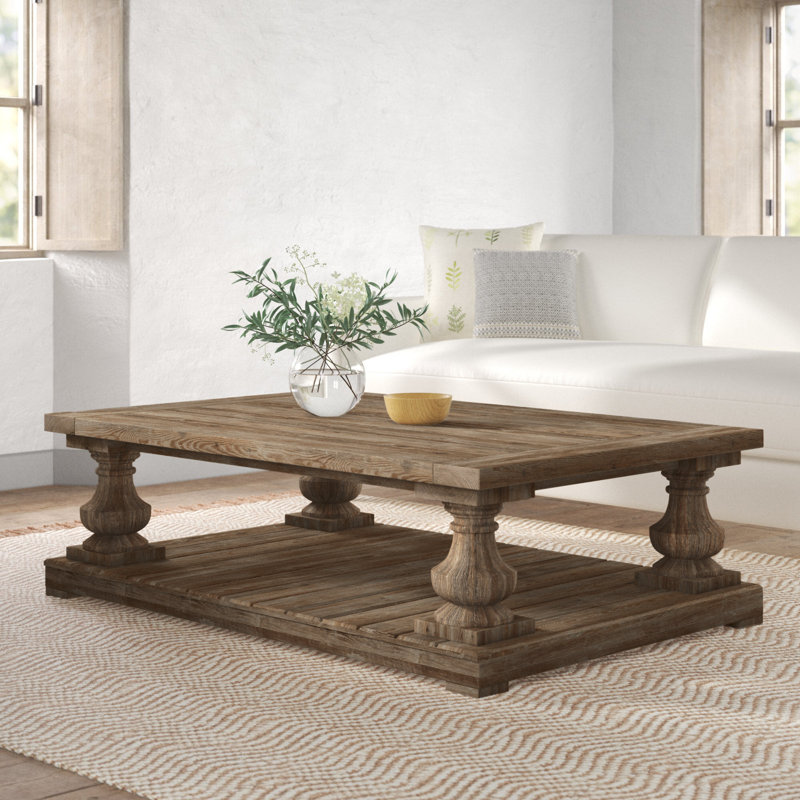 Birch Lane™ McKew Solid Wood Coffee Table with Storage & Reviews